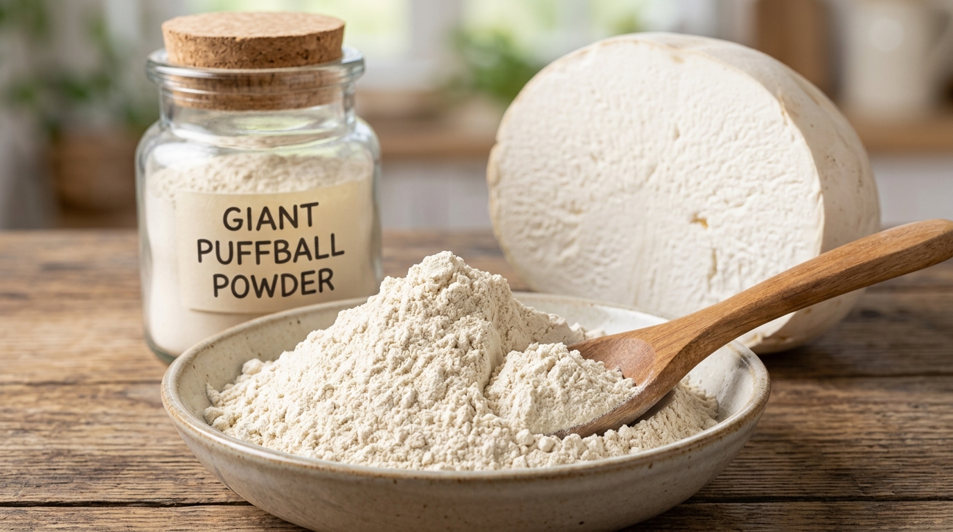 Giant Puffball (Mushroom) Spore Powder — traditional remedy ingredients